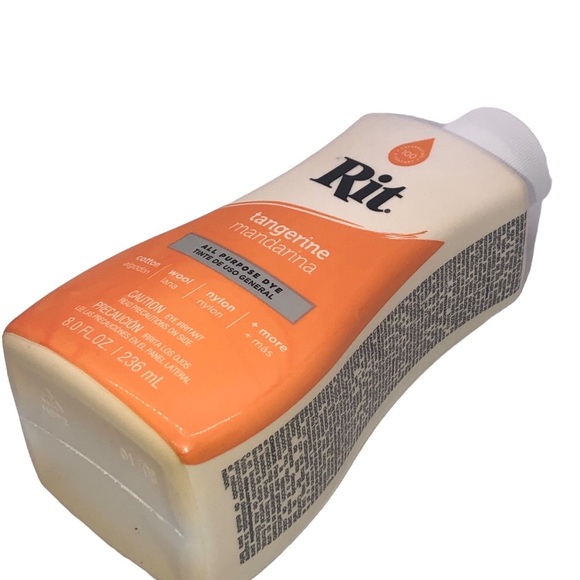 New Sealed Rit All Purpose Liquid Dye Tangerine 8.0 Fl Oz 236mL - Picture 4 of 5